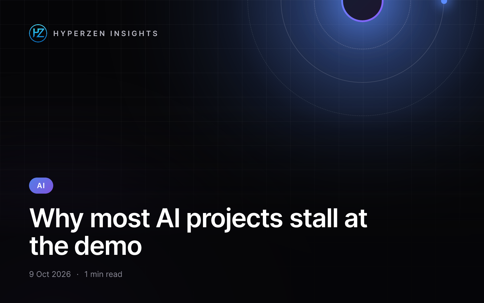Why most AI projects stall at the demo